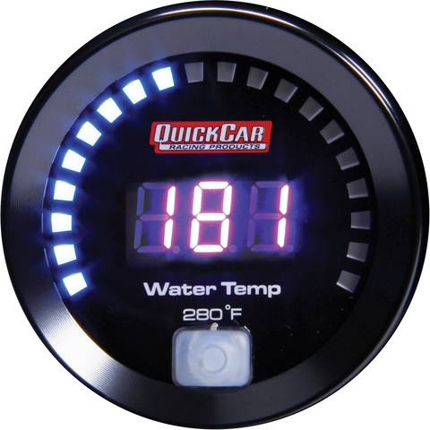 QuickCar Digital Water Temp Gauge 100-280