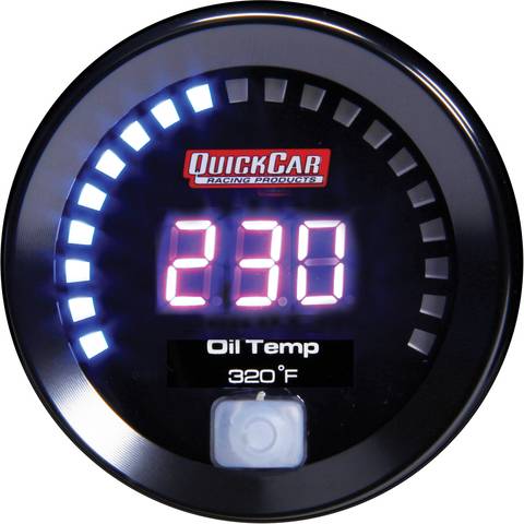 QuickCar Digital Oil Temperature Gauge 100-320