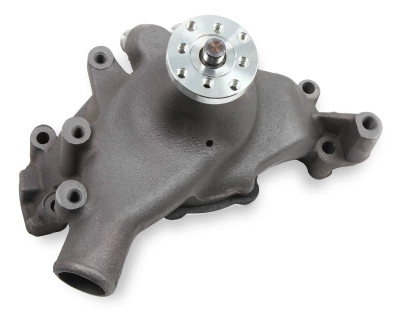 Mr. Gasket BBC Long Water Pump Alm. w/Natural Finish