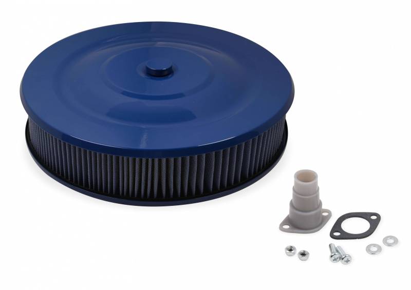 Mr. Gasket Easy Flow 14" Air Cleaner - Blue Powder Coated