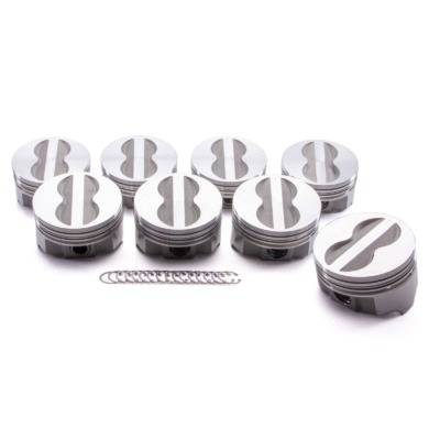 Icon Pistons Performance FHR Series Forged Flat Top Piston Set - SB Chevy 283-400