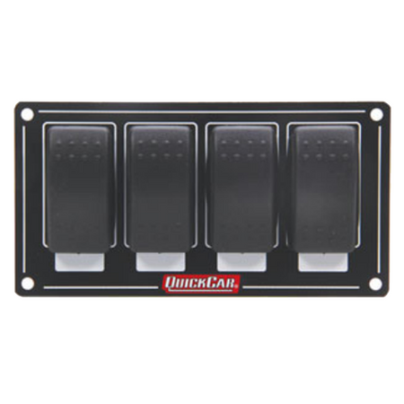 QuickCar Weatherproof 4 Rocker Switch Accessory Panel - Non-lighted