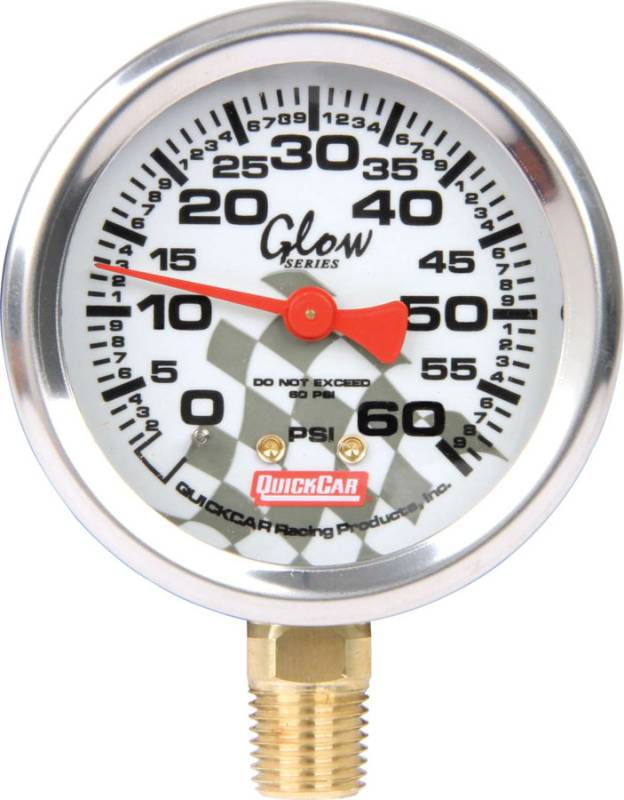 QuickCar Tire Pressue Gauge Head (Only) - 0-60 PSI - Glow in the Dark