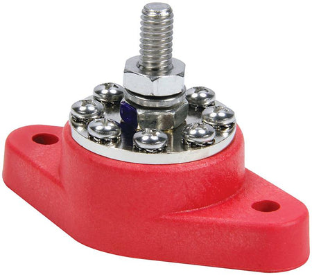 QuickCar Power Distribution Post - 8 Location - Red