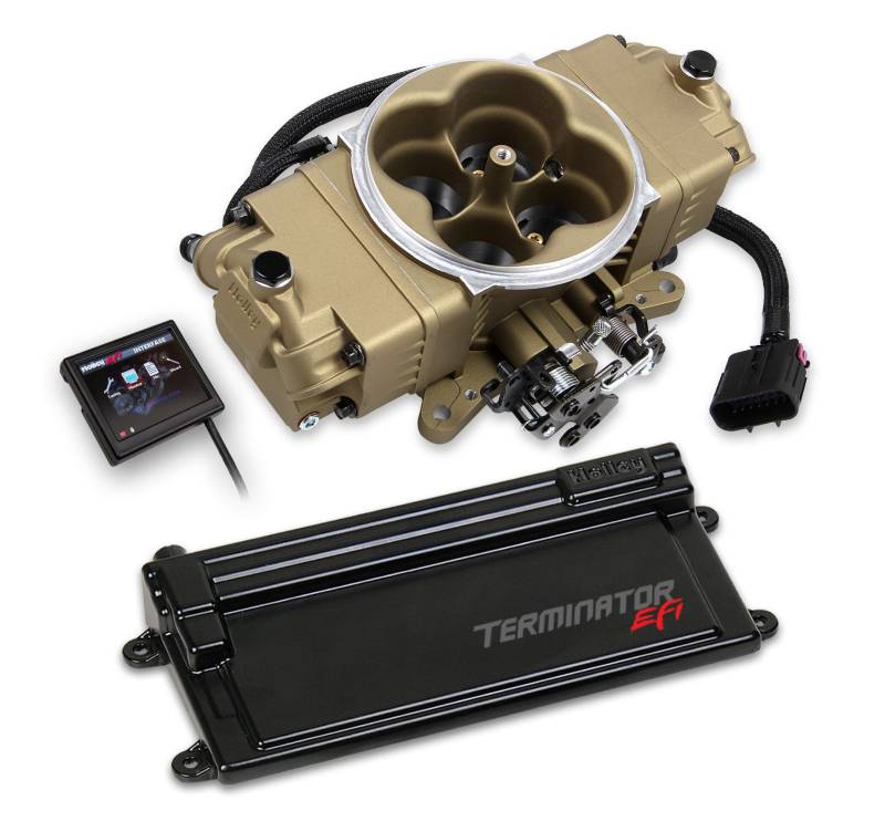Holley EFI Terminator Stealth EFI w/ GM Transmission Control - Classic Gold Finish