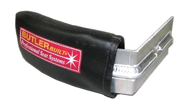 ButlerBuilt Head Support w/ Support Rod - 4" - Black - Left Side