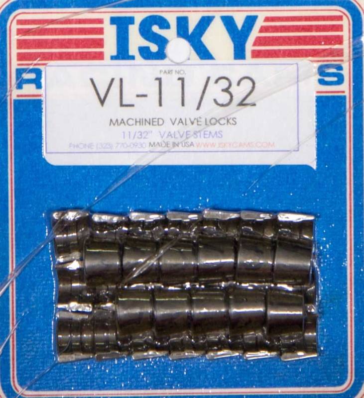 Isky Cams 7 Valve Locks - 11/32" Diameter Valve Stems