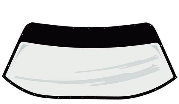 Five Star Windshield w/ Blackout Border - 1/8" - Mar-Resistant - Pre-Cut to Fit