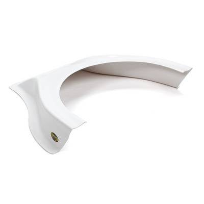 Dominator Stalker Hood Scoop - 3.5" - White
