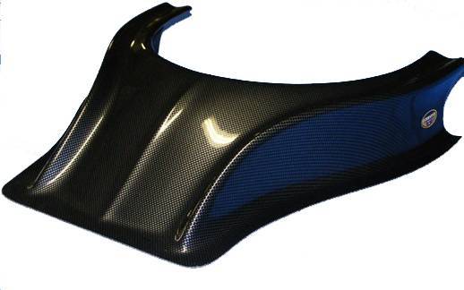 Dominator Stalker Hood Scoop - 3.5" - White