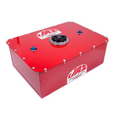 Jaz Products Pro Sport 16 Gallon Fuel Cell and Can - 26 in Wide x 18 in Deep x 10 in Tall - 8 AN Outlet / Vent - Red Powder Coat