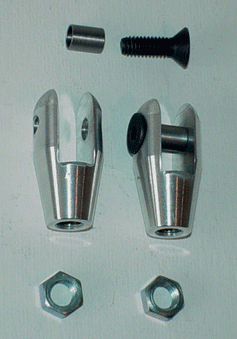 Kluhsman Racing Components Bert Clevis Kit Only (Pins, Fasteners, Yoke) - No Rods or Mounting Plate