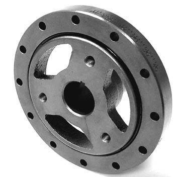 Powerbond Street, Race Harmonic Balancer - 6.4" SB Ford 302W EFI - 50 oz. - 4-Bolt - External Balance - 10.9 lbs.