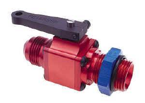 Peterson Inline Ball Valve -10 AN x -10 AN Nose