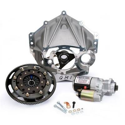 Quarter Master 3 Disc 5.5" V-Drive Clutch, Aluminum Bellhousing Package - Fits Chevy Crate Engine