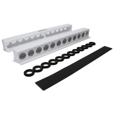 HRP Torsion Bar Rack Holds 12 Sprint Bars White