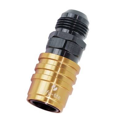 Jiffy-tite Quick Release #12 Male Socket Gold/Black