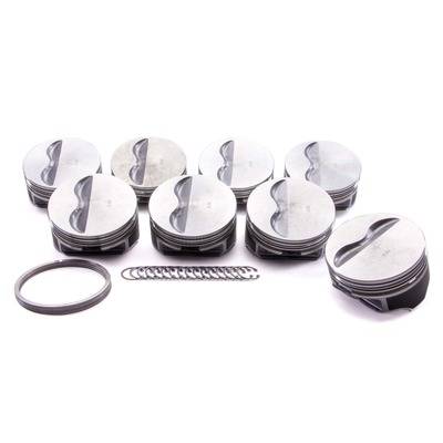 KB Performance SB Chevy Flat Top Piston Set 4.030 Bore -5cc