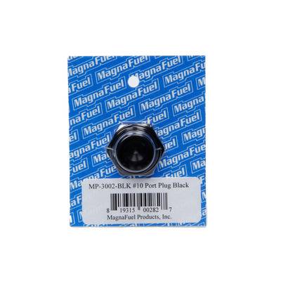 MagnaFuel #10 Straight Port Plug Black