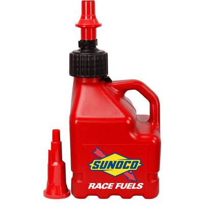 Sunoco 3 Gallon Utility w/ FastFlo Lid & Vehicle Tank Adaptor - Red