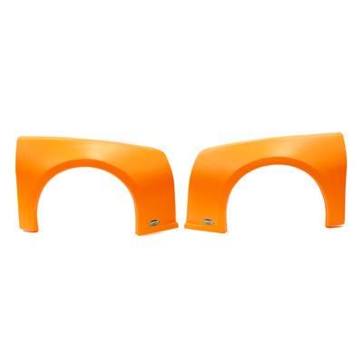 Dominator Camaro Street Stock Fender Kit - Molded Plastic - Orange - Left and Right