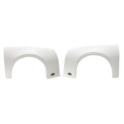 Dominator Camaro Street Stock Fender Kit - Molded Plastic - White - Left and Right