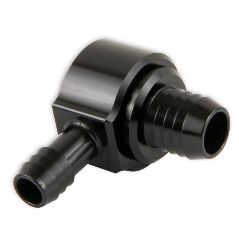 Earl's Brake Booster Check Valve - 13/16" Hose Barb Inlet - 3/8" Hose Barb Outlet - Black Anodized