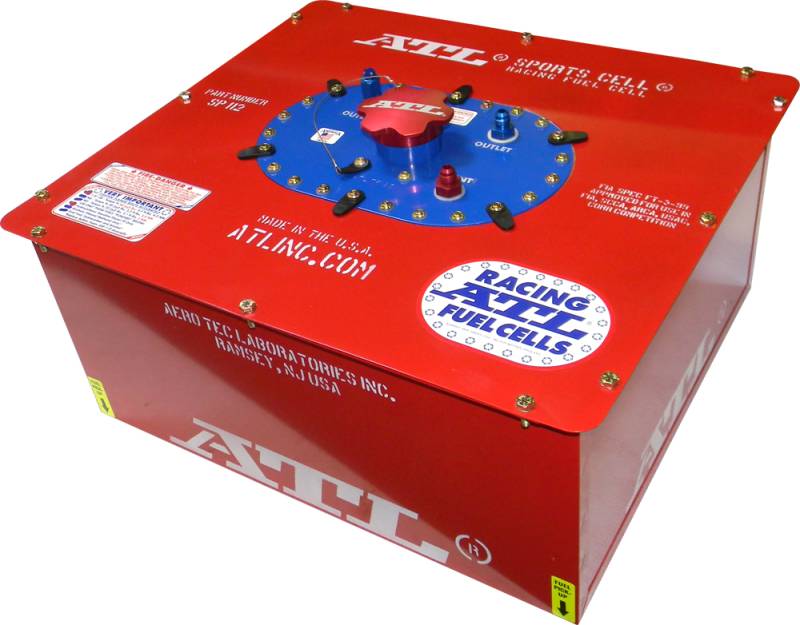 ATL Sports Cell Fuel Cell - 12 Gallon - 20 x 18 x 10 - Red - FIA FT3