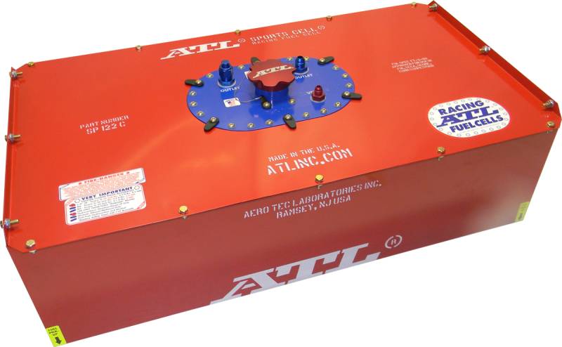 ATL Sports Cell Fuel Cell - 22 Gallon - 34 x 18 x 10 - Red - FIA FT3