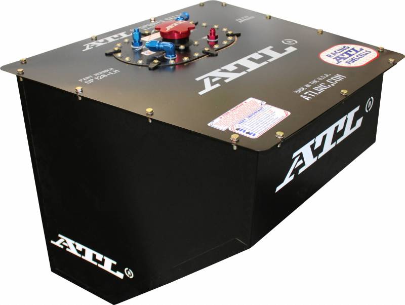 ATL Black Widow Series Fuel Cell - Dirt Late Model / Modified - 28 Gallon - 21.25 x 24 x 21.1 - Black - FIA FT3