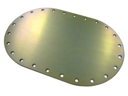 ATL Blank 6" x 10" Fill Plate - Aluminum - 24 Bolt