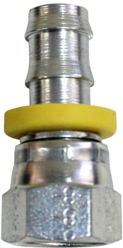 ATL Straight Push-Lock Hose End - 1/2" I.D. - Fits #8 Hose - Steel