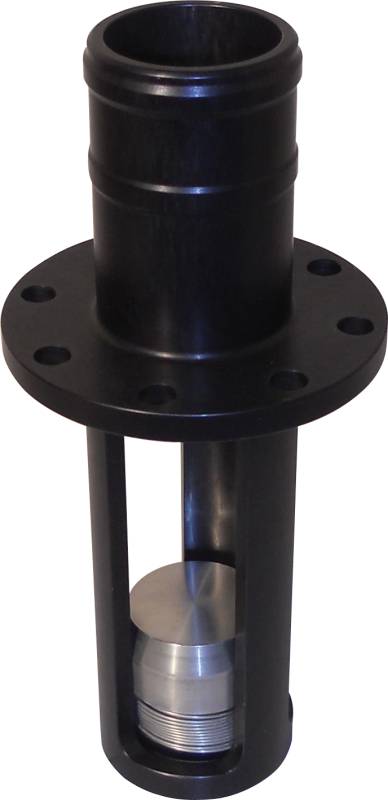 ATL Bullet Style Rollover Vent-Check Valve - 1-1/2" O.D. - Straight - 2-1/2" Bolt Circle - Anodized Aluminum