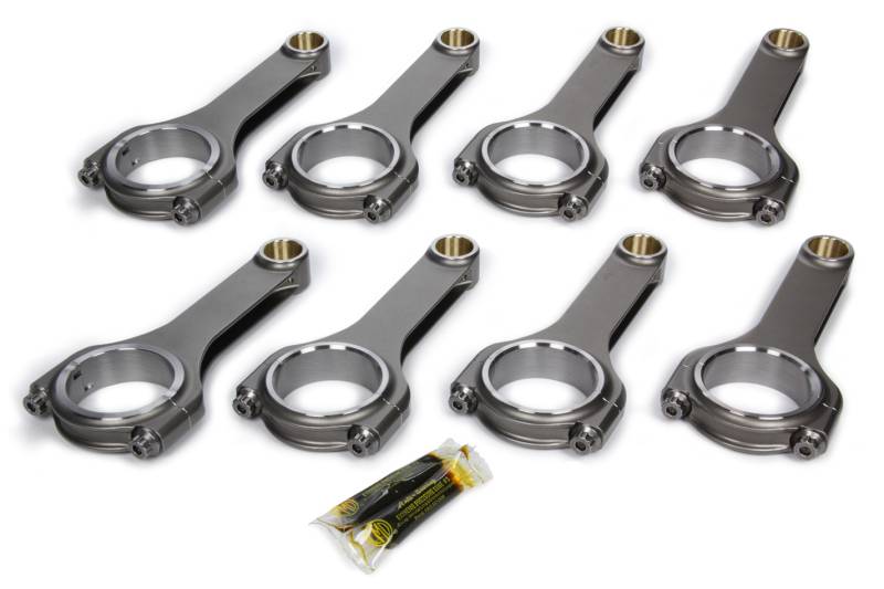 Dyer's H-Beam Connecting Rod - 6.000" Long - Bushed - 7/16" Cap Screws - ARP2000 - SB Chevy (Set of 8)