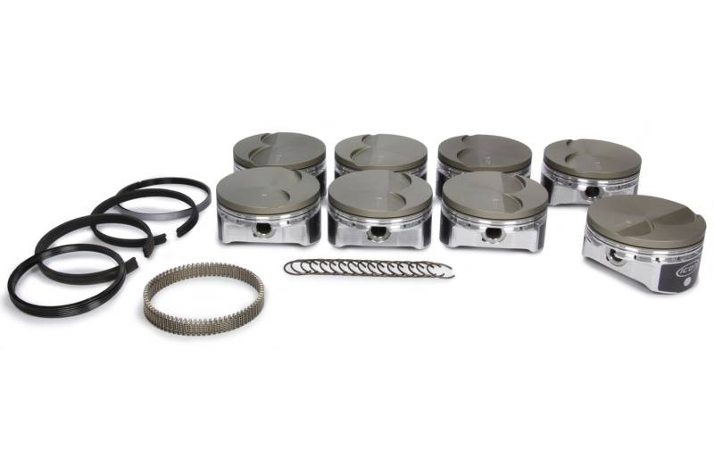 Icon Premium Forged Piston Kit - Includes Rings - 4.005" Bore - 1.2 x 1.2 x 3.0 mm Ring Groove - Minus 4.0 cc - GM LS-Series