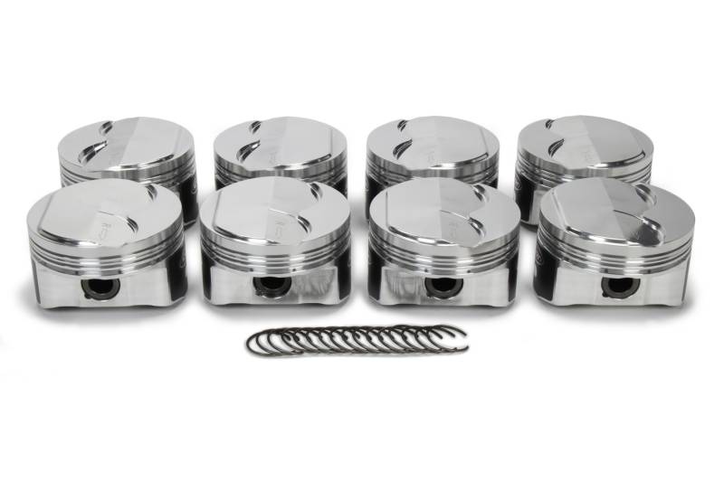 Icon Premium Forged Piston Set - 3.800" Bore - 1.5 x 1.5 x 3.0 mm Ring Groove - Minus 5.0 cc - GM LS-Series (Set of 8)