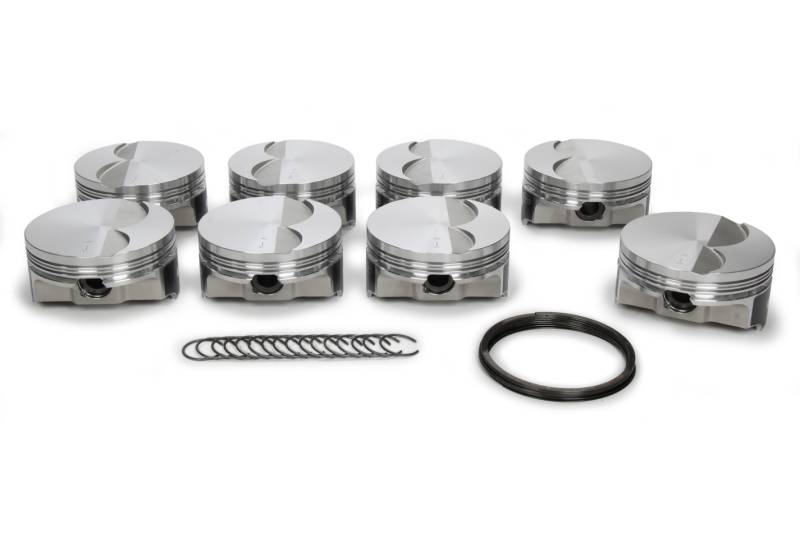 Icon FHR Forged Piston Set - 4.030" Bore - 1.5 x 1.5 x 3.0 mm Ring Groove - Minus 3.30 cc - GM LS-Series (Set of 8)