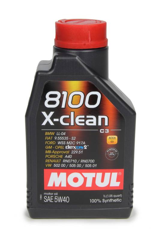 Motul 8100 X-clean 5W40 Synthetic Motor Oil - 1 Liter