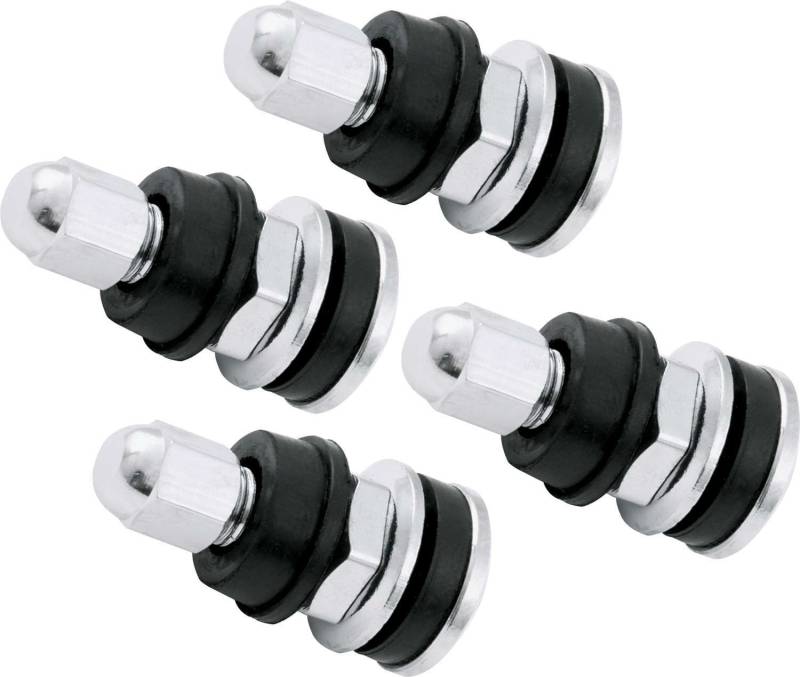 QuickCar Chrome Valve Stem - 4 Pack