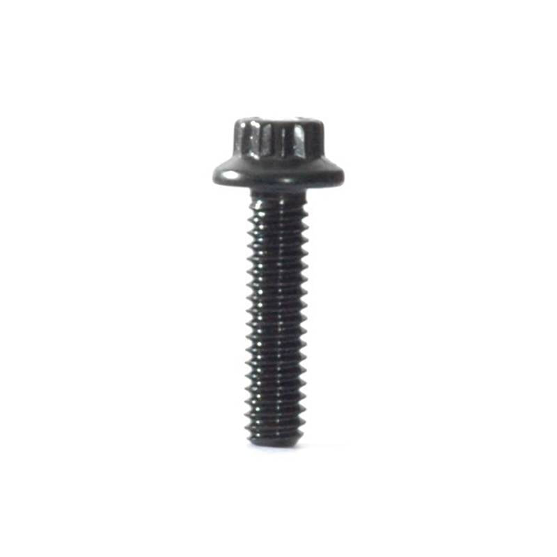 T & D 1/4-20" Thread Bolt - 1.000" Long - 1/4" 12 Point Head - Steel - Black Oxide