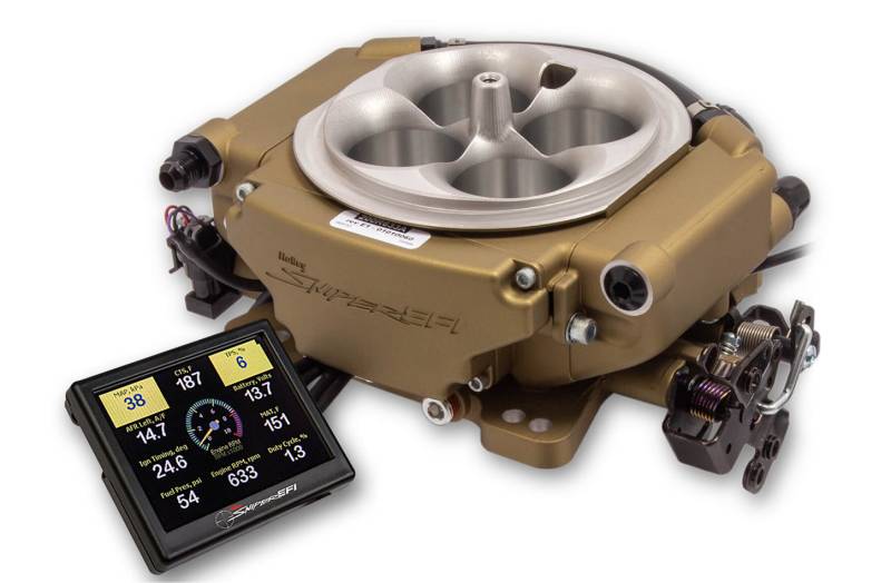 Holley Sniper EFI Sniper EFI XFlow Throttle Body Fuel Injection - Square Bore - Gold 550-546