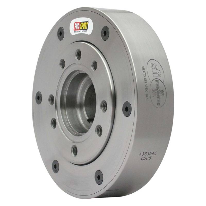 PRO/RACE Pro Sport Harmonic Balancer - 6.61" OD - SFI 18.1 - Iron - Natural - 28 oz. External Balance - Small Block Ford