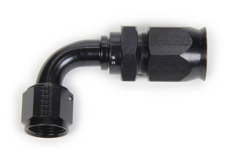 Fragola Race-Rite 90° Hose End - PTFE Hose - 10 AN Hose to 10 AN Female - Swivel - Aluminum - Black