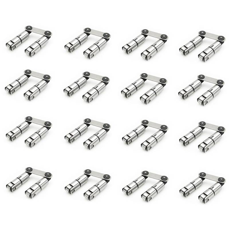 Crower Severe Duty Mechanical Roller Lifter - 0.8415" OD - Link Bar - HIPPO - GM LS-Series (Set of 16)