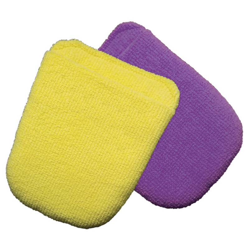 Wizards Polish Microfiber Applicator Pad - Purple/Yellow (Pair)