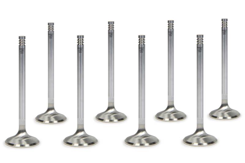 Manley Race Series Exhaust Valve - 1.595" Head - 0.312" Valve Stem - 4.925" Long - Stainless - Mopar Gen III Hemi (Set of 8)