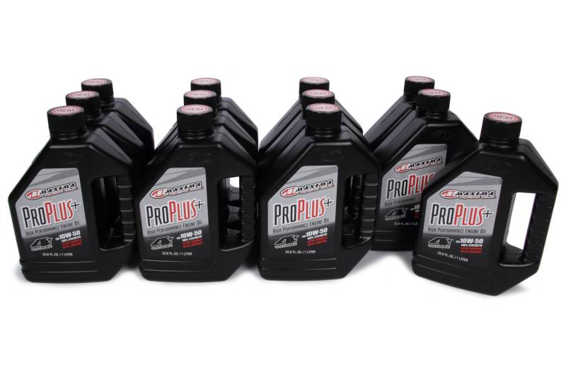 Maxima Pro Plus 10W50 Synthetic Motor Oil - 1 L Bottle - Set of 12