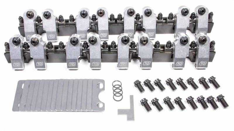 T & D Machine Shaft Mount Full Roller Rocker Arm - 1.60 Ratio - Aluminum Dart Sportsman 2 / Pro 1 - Small Block Chevy