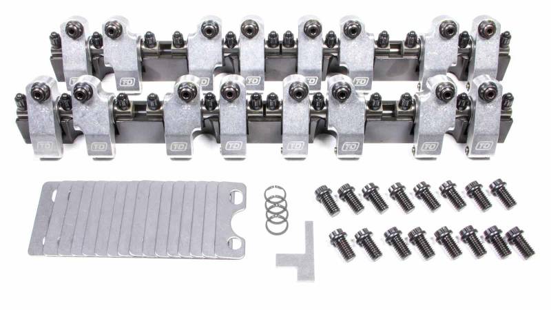 T & D Machine Shaft Mount Full Roller Rocker Arm - 1.60 / 1.50 Ratio - AFR 227 / 235 - Small Block Chevy 2301-160/150
