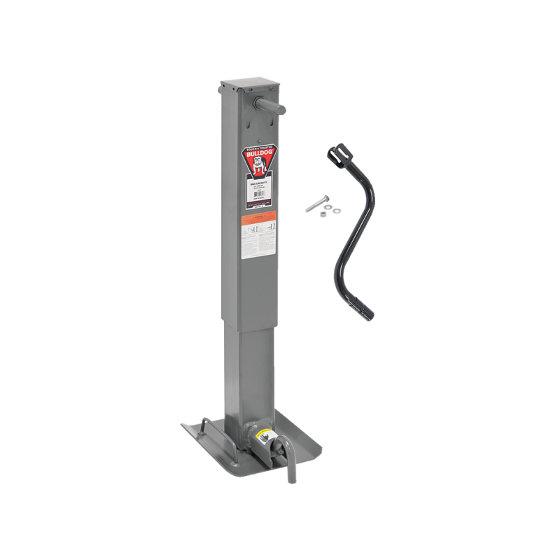 Bulldog Manual Trailer Jack - 12000 lb. Capacity - Steel - Gray Paint